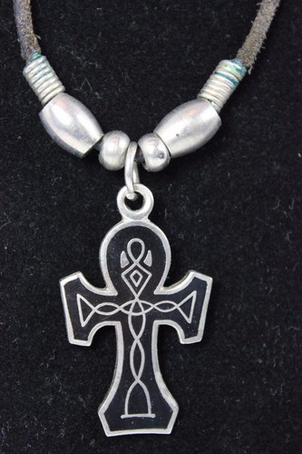 Celtic cross necklace - cross,