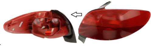 Lampe feu arriere - arriere, droite