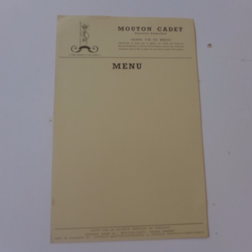 Menu ancien mouton - mouton, grand
