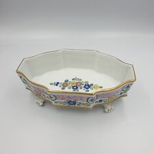 ANCIENNE JARDINIERE CENTRE DE TABLE PORCELAINE GIRAUD LIMOGES EMAILLEE ART DECO
