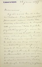 ✒ Longue L.A.S Gabriel FAURE poète écrivain au docteur Maurice de FLEURY