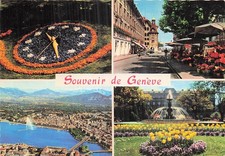 SUISSE GENEVE HORLOGE FLEURIE