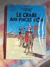 le crabe aux pinces d'or B11 (1954) les av de tintin Hergé  côte BDM : + 120e