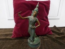 elegante danseuse Apsara,bronze bipatine,Asie courant 20ème,soclée,H28cm
