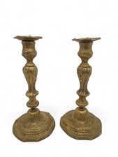 Paire De Bougeoirs En Bronze