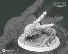 Alligator Miniature Marais Crocodile Monster Figurine pour Ttrpg's Comme D&D5e