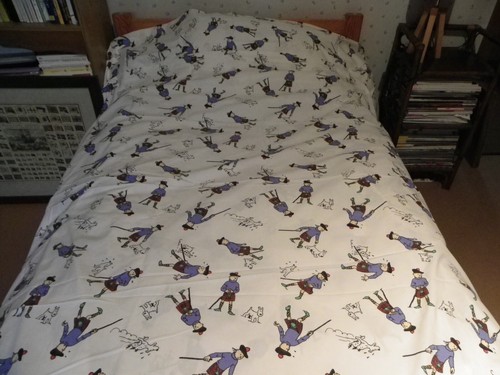 Drap plat tintin île noire - drap, l'Île