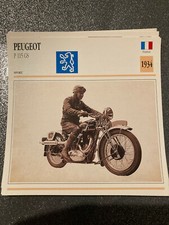 CARTE FICHE MOTO collection ATLAS PEUGEOT P 115 GS 