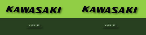 Kawasaki 500 h1d decals - kawasaki,