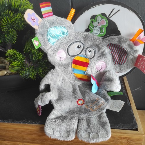 Doudou label - doudou, elephant