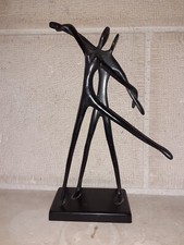 Statuette sculpture bronze duo