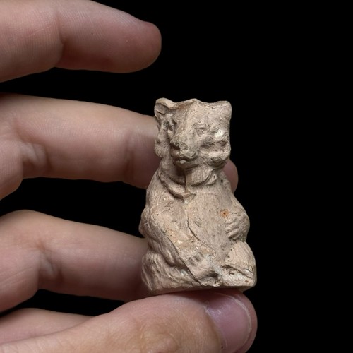 Ours miniature terre cuite - ours,