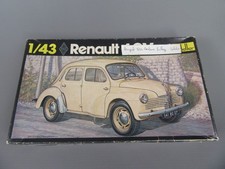 D464 Maquette Heller Réf 174 Boite Vide pour Renault 4cv Kit Vintage 1/43