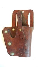 ANCIEN ÉTUI REVOLVER CUIR MARQUÉ "US 789"  COLLECTION  BON ÉTAT Ht 17cm