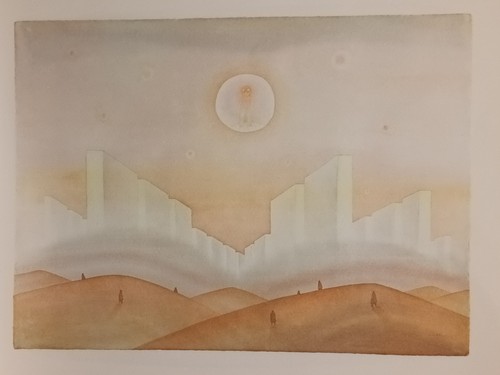 Reproduction une aquarelle - reproduction, d'une