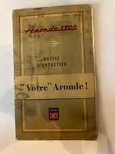 SIMCA ARRONDE 1300 NOTICE D