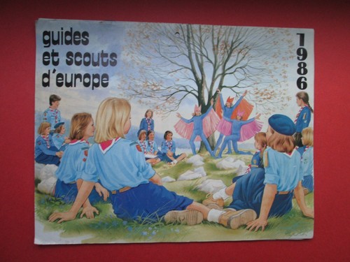 Calendrier scout 1986 guides - 1986,