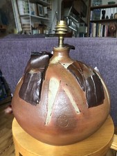 Lampe Vintage en céramique signée Jeanne & Yves Crespel, circa 1980