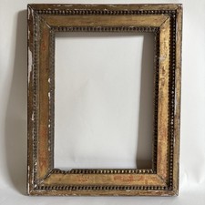 Cadre Bois Sculpte Doré Époque Louis XVI xVIIIe Siècle  Proche 5 6 F Figure