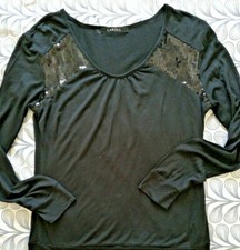 T Shirt Noir Caroll Col V Taille M