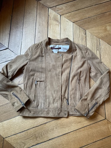 Veste cuir comptoir des - veste, en