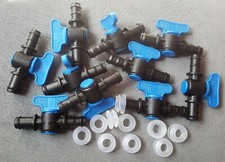 10 Vannes Arrosage hydroponie goutte à goutte irrigation Greenhouse Serre Jardin