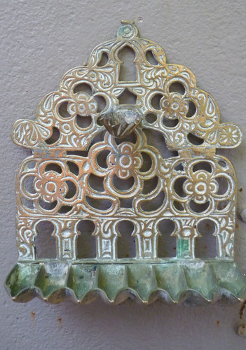 Ancienne lampe bronze - lampe, en