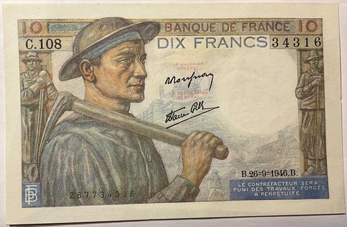 Francs mineur 09 1946 - 10,