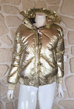 Doudoune courte métallisée or marque Jayloucy neuve (li)