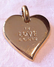 PENDENTIF COEUR signé - YVES ST LAURENT - In Love Again - Heart - Pendant signed