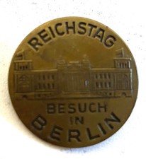 Ancienne Médaille Allemande Souvenir Reichtag Besuch in Berlin