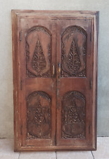 Anciennes portes de placard, bibliothèque murale en hêtre (1)