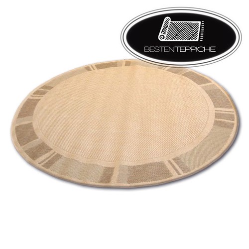 Tapis rond moderne naturel - tapis,