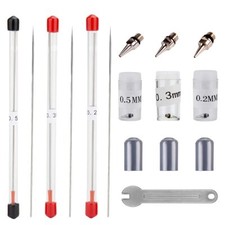 7PCS Aérographe Aiguille 02mm/03mm/05mm Buse Airbrush Kits Remplacement Unive...