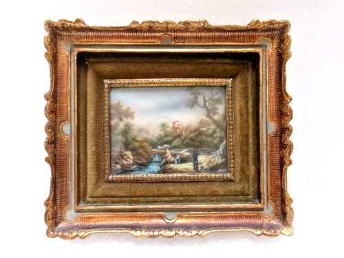 Peinture miniature scène - miniature,