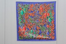 Foulard soie Jean-Claude JITROIS vintage (63569)