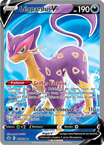 Carte pokémon léopardus - carte,