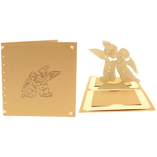 Carte amour angelots - angelots, pop-up