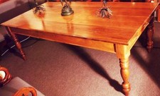 TABLE EN BOIS NOBLE BUREAU TABLE À MANGER WOOD TABLE Biedermeier art moderne ancien