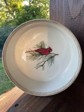 Vide poche en porcelaine de Parisn , décor cardinal rouge, Limoges France 1950