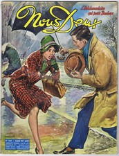 ▬►NOUS DEUX 767 (1962) Cover AVERSE GIBOULÉE_JEAN-FRANÇOIS PORON_JFK KENNEDY