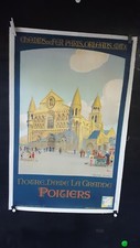 AFFICHE POITIERS  CATHEDRALE NOTRE DAME  CONSTANT-DUVAL 