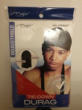 Foulard bandana à nouer Du-Rag en rouge M&M STUDIOS 