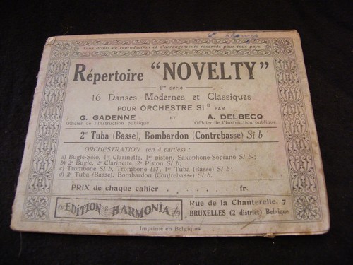Partition répertoire novelty - répertoire,