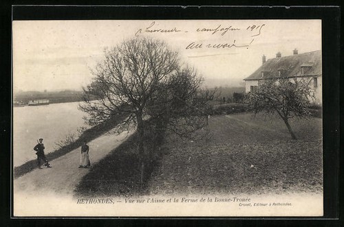 Cpa rethondes vue sur - vue,