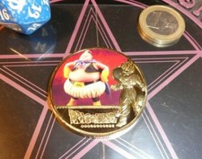 DRAGON BALL Z GT DBZ DBS GOLD METAL COIN CARD CARTE MEDAL BILLET BOUBOU MINT