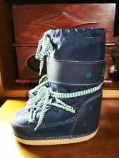 JACADI Snow Boots Bottes de Neige Pointure 29 - 31 Enfant Bleu et Vert
