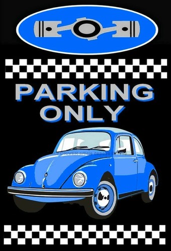 Plaque parking only volkswagen - plaque,