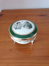 Bonbonnière/boite à bijoux Napoléon et Joséphine porcelaine 10 cm