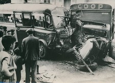 Accident de la Route 1957 - Collision Autocar Anglais Camion des "COOP" - PR 90